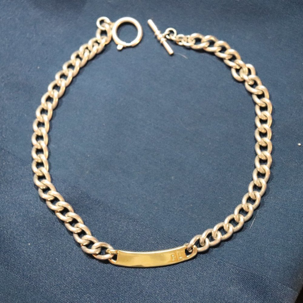 Vintage Ralph Lauren chain ID necklace